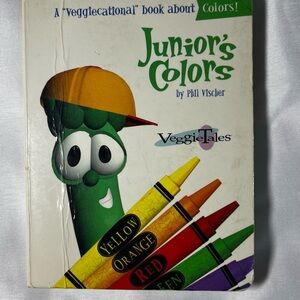 Vintage 1997 Veggie Tales Book Juniors Colors Series Phil Vischer Board Book